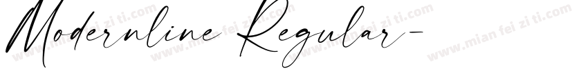 Modernline Regular字体转换